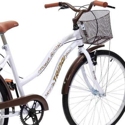 Imagem de Bicicleta Aro 26 Feminina Retrô Passeio Tridal Beach com Freios VBrake