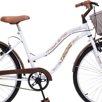 Imagem de Bicicleta Aro 26 Feminina Retrô Passeio Tridal Beach com Freios VBrake