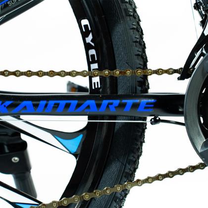 Imagem de Bicicleta Aro 26 Freio Disco Bike Dobrável Azul Preto