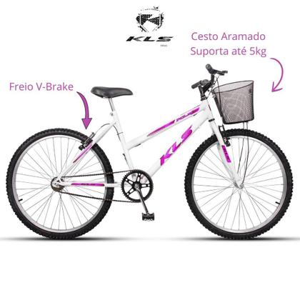 Imagem de Bicicleta Aro 26 Kls Free Freio V-Brake Mtb Feminina