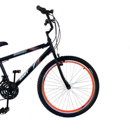 Imagem de Bicicleta Aro 26 Masculina Com Marcha Freios V Brake Rodas Alumínio Aero Reforçado