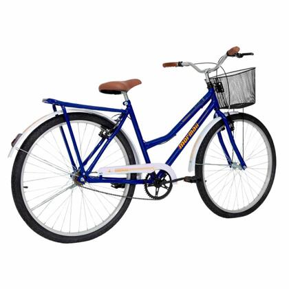 Imagem de Bicicleta Aro 26 Passeio com Cesto Mormaii Soberana Azul