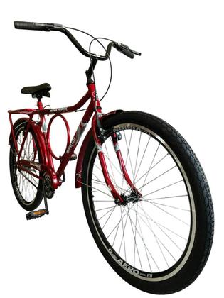 Imagem de Bicicleta Aro 26 Urbana Barra Terra Forte Circular Freio V Brake Rodas Aluminio Aero