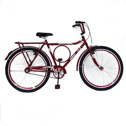 Imagem de Bicicleta Aro 26 Urbana Barra Terra Forte Circular Rolamento Freio V Brake Rodas Aluminio Aero