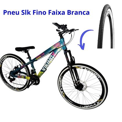 Imagem de Bicicleta Aro 26 Vikingx Aluminio Tuff 25 Mtb 24v Cambio Shimano Dianteiro Traseiro Freio Disco