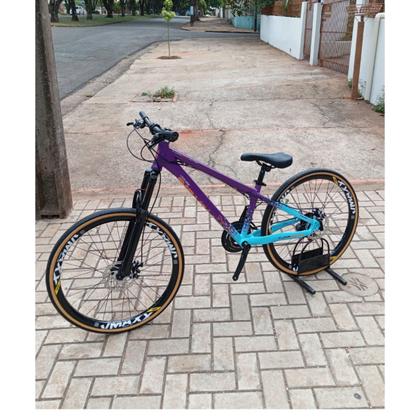 Imagem de Bicicleta Aro 26 Vikingx Tuff 44 Aluminio 21v Freio Hidraulico Mtb Freeride Suspensão Dianteira