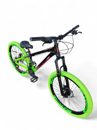 Imagem de Bicicleta Aro 26 Vikingx Tuff Freeride 21v Câmbios Shimano Freio Hidráulico Rodas Vmaxx Pneu Flame