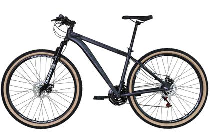 Imagem de Bicicleta Aro 29 Absolute Nero 4 Alumínio 27v Freio a Disco Mecânico Cabeamento Interno Garfo com Suspensão Pneu com Faixa Bege - Grafite