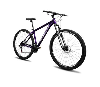 Imagem de Bicicleta Aro 29 Absolute Nero 5 Kit 2x9 Gta Sunrun Freio Disco K7 Garfo com Trava Roxo