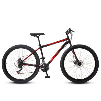 Imagem de Bicicleta aro 29 Aço Carbono Preto e Vermelho Gott Cronos Freio A Disco 21V