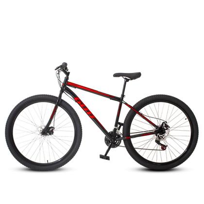 Imagem de Bicicleta aro 29 Aço Carbono Preto e Vermelho Gott Cronos Freio A Disco 21V