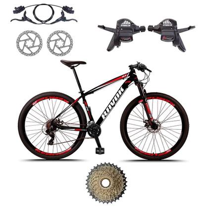 Imagem de Bicicleta Aro 29 Alumínio Freio Hidráulico 24 Marchas Quadro 17 Vermelho