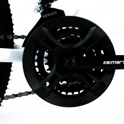 Imagem de Bicicleta Aro 29 Bike 21 Vel Marchas Everest Freio a Disco Quadro Alumínio Leve Resistente Cor Branco/Preto - WCT FITNESS