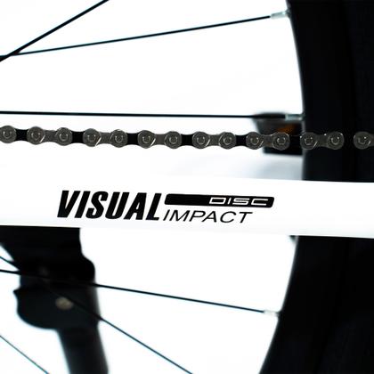 Imagem de Bicicleta Aro 29 Bike 21 Vel Marchas Everest Freio a Disco Quadro Alumínio Leve Resistente Cor Branco/Preto - WCT FITNESS