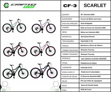 Imagem de Bicicleta Aro 29 Cripto 24 Marchas Shimano e Freio a Disco