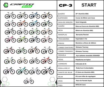 Imagem de Bicicleta Aro 29 Cripto 24 Marchas Shimano e Freios a Disco