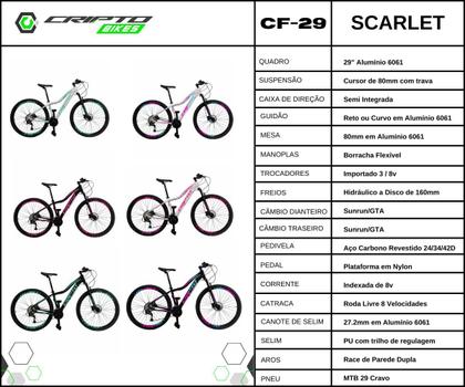 Imagem de Bicicleta Aro 29 Cripto 24 Vel Freio Hidráulico e Suspensão