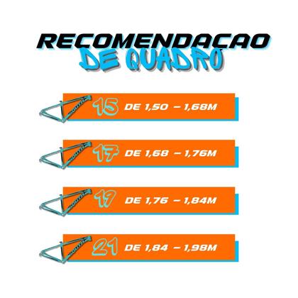 Imagem de Bicicleta aro 29 Dropp Alumínio 21 Vel Marchas Freios a Disco Aluminum MTB XLT Suspensão