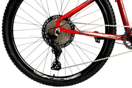 Imagem de Bicicleta Aro 29 Feminina Ksx Sd7 12v Garfo com Trava K7 11/50 Freios Hidráulicos Kit 1x12 Vermelho/Branco