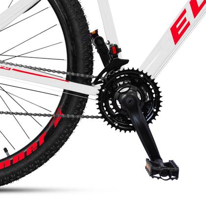 Imagem de Bicicleta Aro 29 Freio à Disco 21 M Velox Branca/Vermelho - Ello Bike