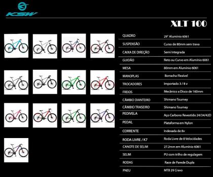 Imagem de Bicicleta Aro 29 Ksw xlt 24 Marchas Shimano e Freios a Disco