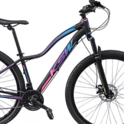 Imagem de Bicicleta Aro 29 Modelo Feminino KSW MWZA Alumínio 21 Velocidades MTB Freio Mecânico