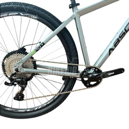 Imagem de Bicicleta Aro 29 Nero 5 Peças Inteira Absolute 12v Freio a Disco Hidráulico k7 11/52 Garfo com Trava. Cinza