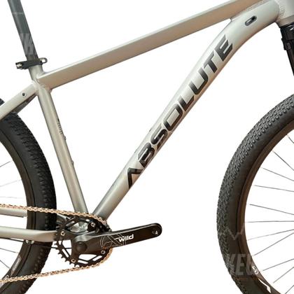 Imagem de Bicicleta Aro 29 Nero 5 Peças Inteira Absolute 12v Freio a Disco Hidráulico k7 11/52 Garfo com Trava. Cinza