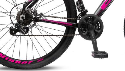 Imagem de Bicicleta Aro 29 Off Alumínio Disco Suspensão Preto/Pink Tamanho:15