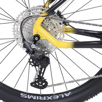 Imagem de Bicicleta Aro 29 Oggi BW 7.2 12v Deore 2024 - Preto Amarelo Cinza