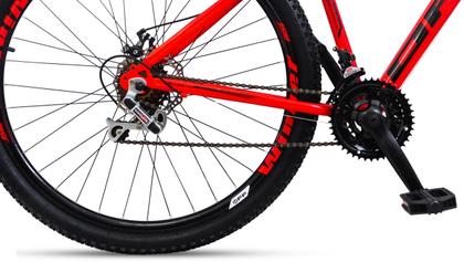 Imagem de Bicicleta Aro 29 Shimano Freio à Disco 21 M. Quadro 18,5 Wendy Laranja - Ello Bike