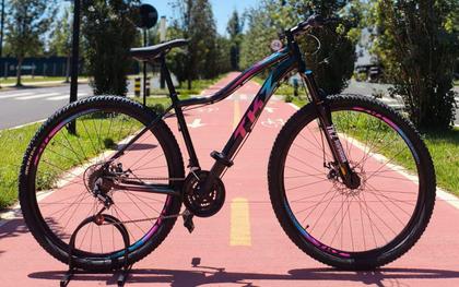 Imagem de Bicicleta Aro 29 TKZ Fuji Alumínio 21 Vel Freio a Disco Suspensão Mecânica MTB