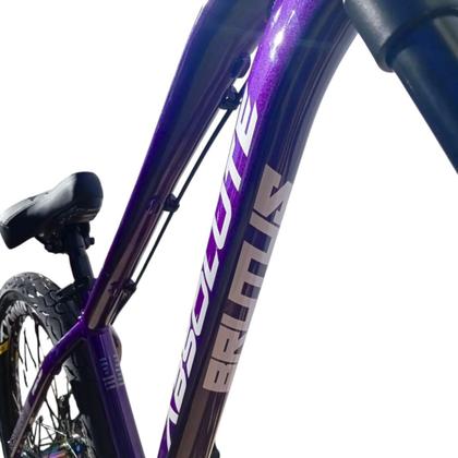 Imagem de Bicicleta Bike Absolute Brutus Pro Aro 26 Aluminio Freios Hidráulicos Grau Freeride Manobras Radicais Monomarcha Roxo