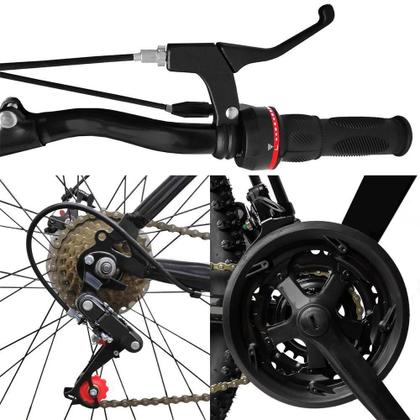 Imagem de Bicicleta Bike Aço Aro 29 Suspensão Dianteira 21 Velocidades Freio A Disco Laranja