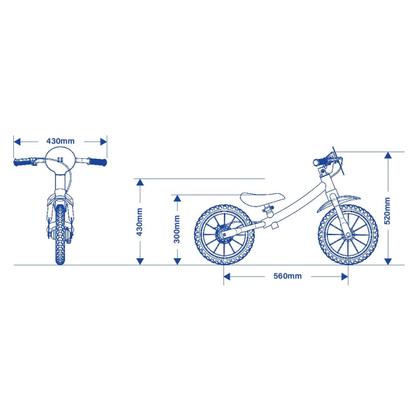 Imagem de Bicicleta Bike Equilíbrio Sem Pedal Homem Aranha Balance Aro 12 Nathor