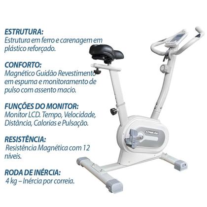 Imagem de Bicicleta Bike Ergometrica Vertical Magnética Tp0510 Oneal
