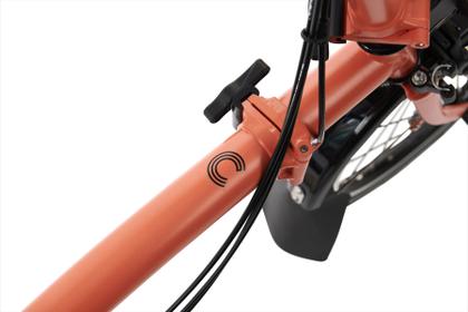 Bicicleta Brompton C Line Explore Black Mid - Fire Coral