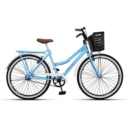 Imagem de Bicicleta Caiçara Beach Brisa Aro 26 Vintage Retrô Azul/Branco - Ello Bike