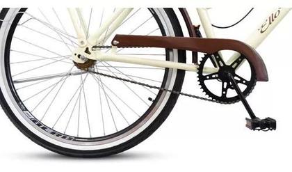 Imagem de Bicicleta Caiçara Beach Brisa Aro 26 Vintage Retrô Marrom/Bege - Ello Bike