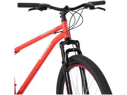 Imagem de Bicicleta Caloi Vulcan Vermelha Aro 29 Freio a Disco Mecânico Câmbio Shimano 21 Marchas T17R29V21