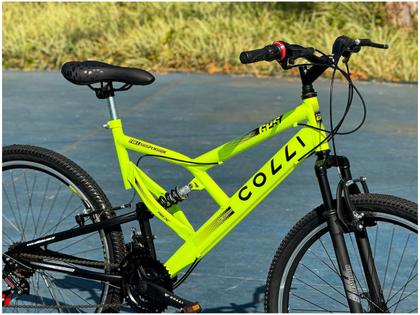 Imagem de Bicicleta Colli Bike GPS Pro Aro 26 21 Marchas Dupla Suspensão Freio V-brake