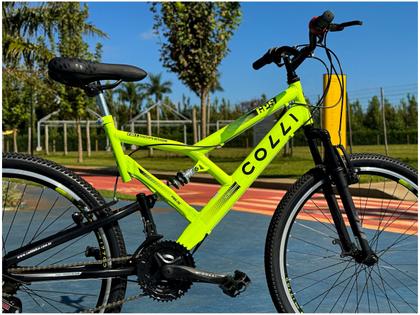 Imagem de Bicicleta Colli Bike GPS Pro Aro 26 21 Marchas Dupla Suspensão Freio V-brake