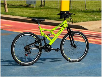 Imagem de Bicicleta Colli Bike GPS Pro Aro 26 21 Marchas Dupla Suspensão Freio V-brake