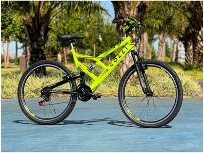 Imagem de Bicicleta Colli Bike GPS Pro Aro 26 21 Marchas Dupla Suspensão Freio V-brake