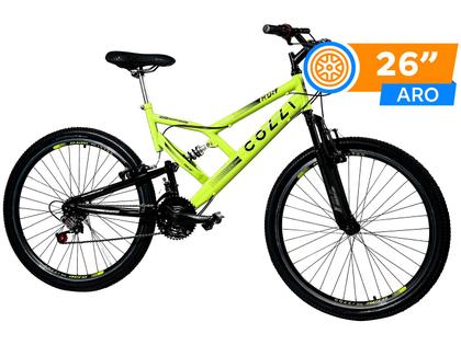 Imagem de Bicicleta Colli Bike GPS Pro Aro 26 21 Marchas Dupla Suspensão Freio V-brake