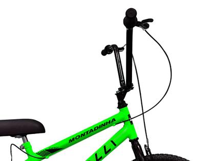 Imagem de Bicicleta Colli Montadinha Aro 20 Selim Mobik Bagageiro Cor Amarelo Neon Tamanho Do Quadro 12