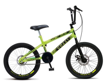 Imagem de Bicicleta Colli SKILL BOY, Aro 20 Aero, Guidão Cross BMX, Tam 14., 36 Raias, Freios a Disco Dianteiro e Traseiro, Descanso Lateral
