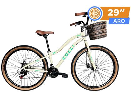 Imagem de Bicicleta Colli Viena Aro 29 21 Marchas Freios a Disco com Cesto