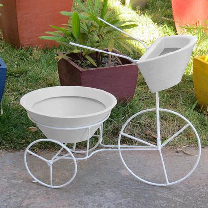 Imagem de Bicicleta com vasos planta triciculo jardim flores