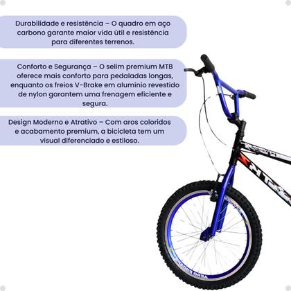 Imagem de Bicicleta Cross Freestyle TKZ Shinobi Aro 20 Colorido Alumínio